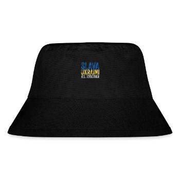 Slava Ukraini Ukraine Saying - Stanley/Stella Recycled Bucket Hat - black - Front