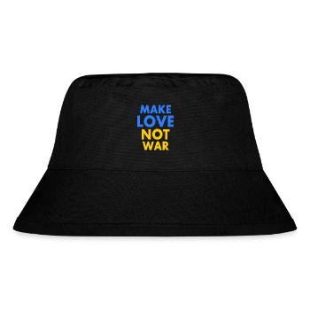 Make love not war - Stanley/Stella recycelter Bucket Hat - Schwarz - Vorne