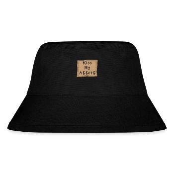 Kiss my A$$et$ Kiss my Assets Geld Spruch - Stanley/Stella recycelter Bucket Hat - Schwarz - Vorne