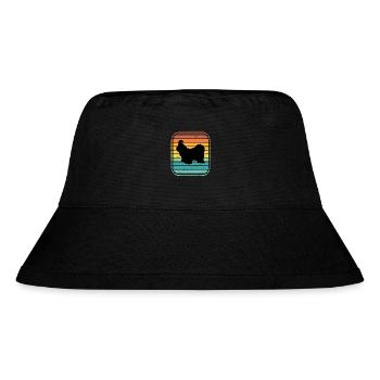 Shih Tzu dog lover Retro vintage Gift idea - Stanley/Stella Recycled Bucket Hat - black - Front