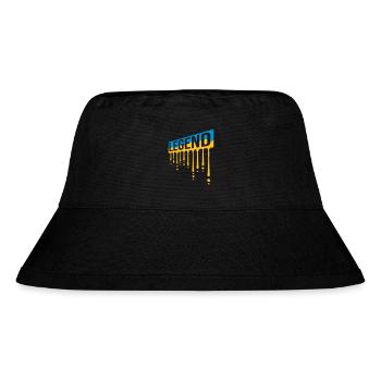 Father's Day Legend Shield Graffiti - Stanley/Stella Recycled Bucket Hat - black - Front