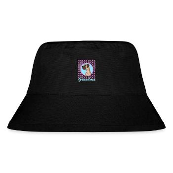 Deutsche Dogge Hunde Hundebesitzerin Geschenk - Stanley/Stella recycelter Bucket Hat - Schwarz - Vorne