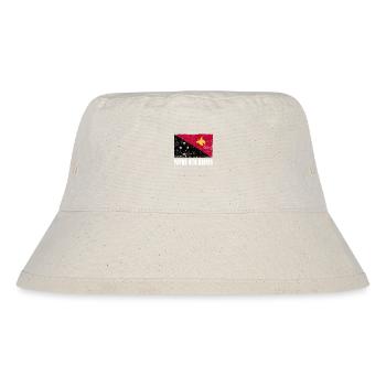 Papua New Guinea Flag - Stanley/Stella Recycled Bucket Hat - natural - Front