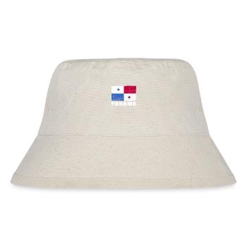 Panama Flag Grunge Panama Flag - Stanley/Stella Recycled Bucket Hat - natural - Front