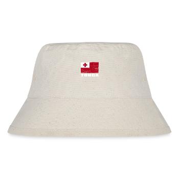 Tonga Flag Grunge Tonga Flag - Stanley/Stella Recycled Bucket Hat - natural - Front