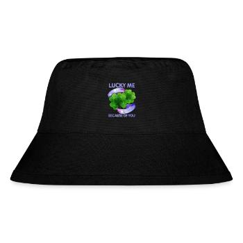 Cloverleaf Happiness, Happy Love, Valentine's Day - Stanley/Stella Recycled Bucket Hat - black - Front