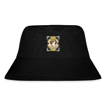 Jack-Russell-Terrier, Hund, Spruch Love-Forever - Stanley/Stella recycelter Bucket Hat - Schwarz - Vorne