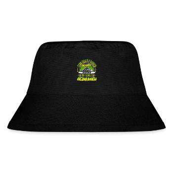 Quad ATV Offroad Quadfahrer - Stanley/Stella recycelter Bucket Hat - Schwarz - Vorne