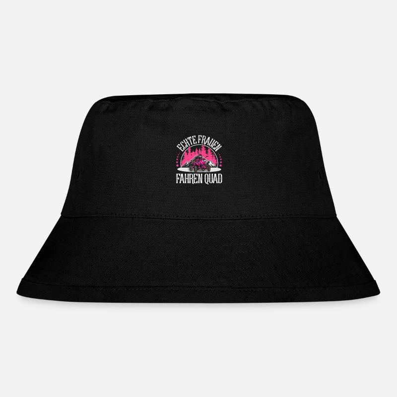 Quad ATV Offroad Quadfahrer - Stanley/Stella recycelter Bucket Hat - Schwarz