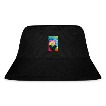 Eichhörnchen Hippie Tie Dye - Stanley/Stella recycelter Bucket Hat - Schwarz - Vorne