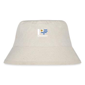 I love Uruguay heart flag Uruguay - Stanley/Stella Recycled Bucket Hat - natural - Front