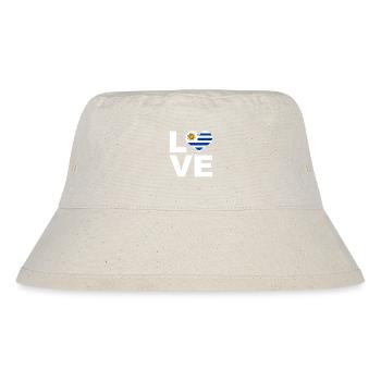 I love Uruguay heart flag Uruguay - Stanley/Stella Recycled Bucket Hat - natural - Front