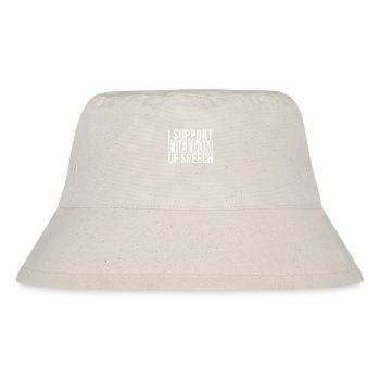 Freedom of Expression - Stanley/Stella Recycled Bucket Hat - natural - Front