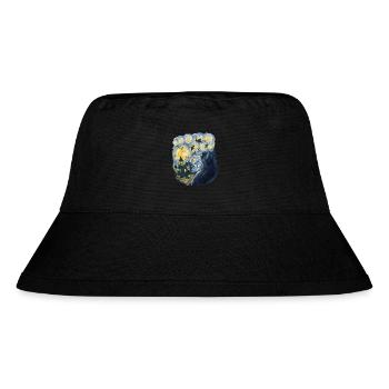Gespenstischer Abend Mit Kürbissen Gespenstern - Stanley/Stella recycelter Bucket Hat - Schwarz - Vorne