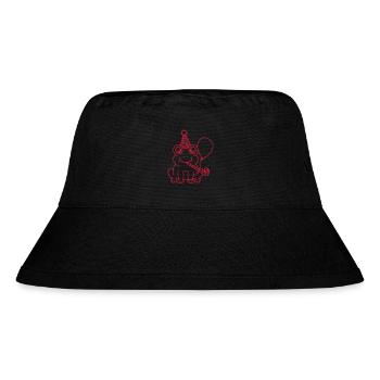 Party Frog Birthday Celebration - Stanley/Stella Recycled Bucket Hat - black - Front