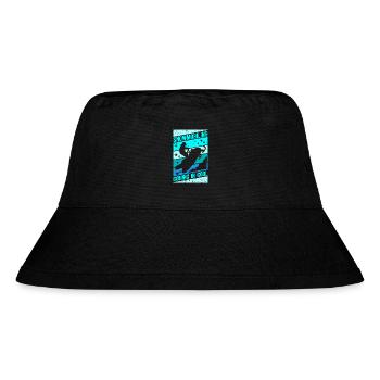 Schneemobil Snowmobile Schneemobilfahrer Geschenk - Stanley/Stella recycelter Bucket Hat - Schwarz - Vorne