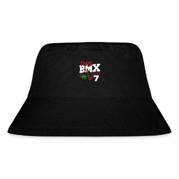 Dieser Bmx-fahrer Ist 7 Coole Fahrrad Kinder 7. - Stanley/Stella recycelter Bucket Hat - Schwarz - Vorne