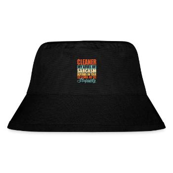 Cleaner Cleaning Lady Cleaner Saying - Stanley/Stella Recycled Bucket Hat - black - Front