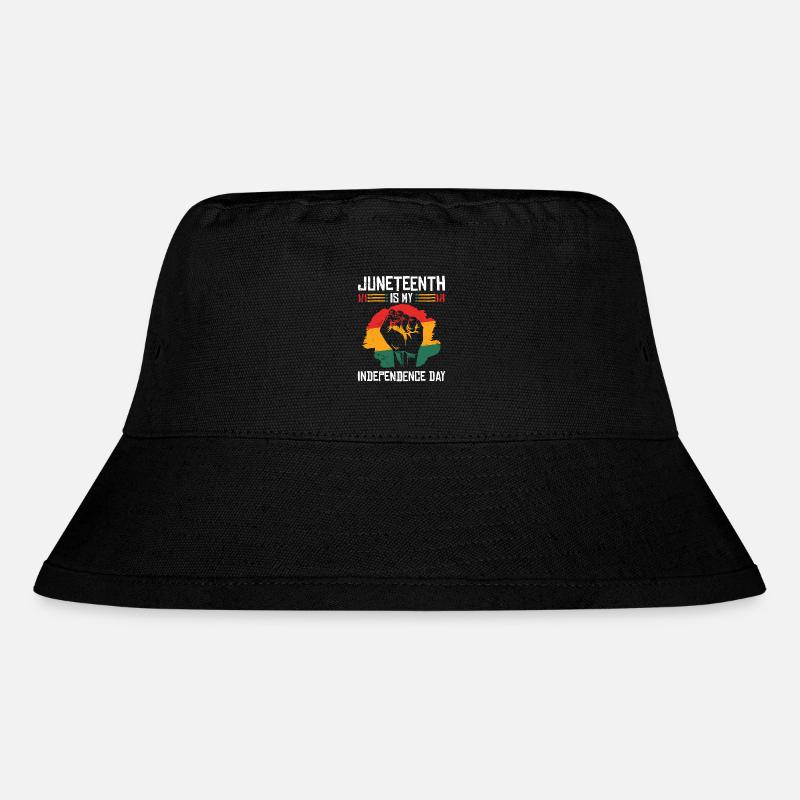 Juneteenth is my Independence Day Faust of - Stanley/Stella Recycled Bucket Hat - black