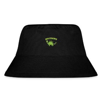 Broccosaurus Dino Broccoli Vegan Vegetable Diet - Stanley/Stella Recycled Bucket Hat - black - Front
