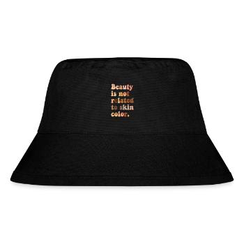 La beauté n’a rien à voir avec la couleur de la peau - Bob recyclé Stanley/Stella - noir - Devant