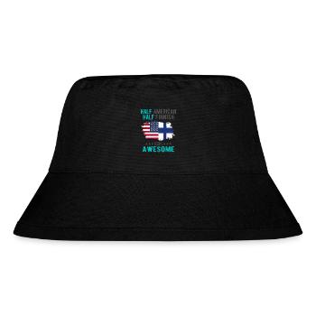 Half American Half Finnish - Stanley/Stella Recycled Bucket Hat - black - Front