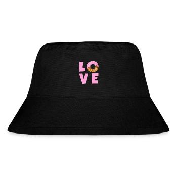LOVE DONUTS - Stanley/Stella Recycled Bucket Hat - black - Front