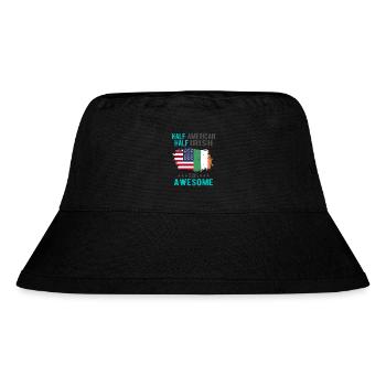 Half American Half Irish - Stanley/Stella Recycled Bucket Hat - black - Front