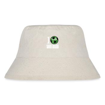 Saudi-arabien Fußball - Stanley/Stella recycelter Bucket Hat - Naturweiß - Vorne