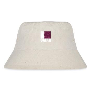 Qatar Flag - Stanley/Stella Recycled Bucket Hat - natural - Front