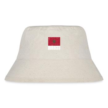Drapeau du Maroc - Bob recyclé Stanley/Stella - blanc naturel - Devant