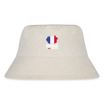 Français drapeau - Bob recyclé Stanley/Stella - blanc naturel - Devant