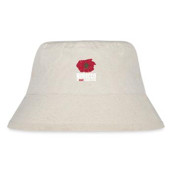 Drapeau du Maroc - Bob recyclé Stanley/Stella - blanc naturel - Devant