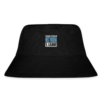 West Virginia Meme - Stanley/Stella recycelter Bucket Hat - Schwarz - Vorne