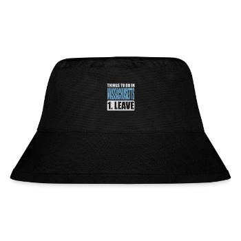 Massachusetts Meme - Stanley/Stella recycelter Bucket Hat - Schwarz - Vorne
