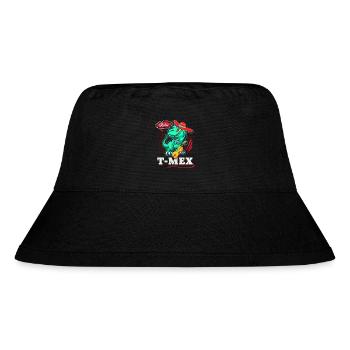 Mexican Dinosaur, Dia-de-los-Muertos, Pun - Stanley/Stella Recycled Bucket Hat - black - Front