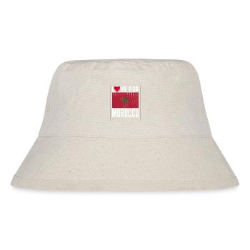 Drapeau du Maroc - Bob recyclé Stanley/Stella - blanc naturel - Devant