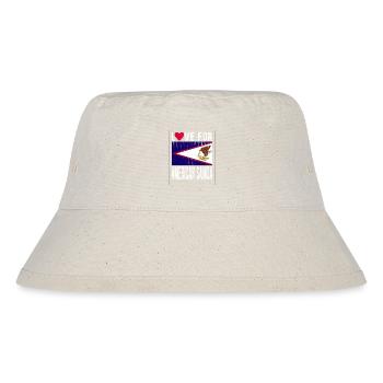 American Samoa Islands Souvenir - Stanley/Stella Recycled Bucket Hat - natural - Front
