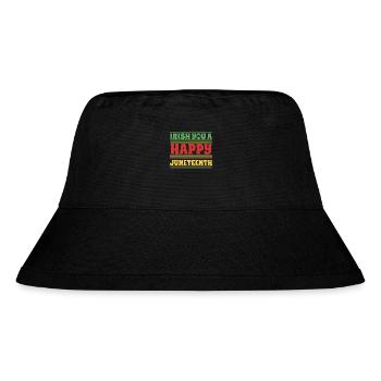 Irish You A Happy Juneteenth Celebrate Black Pride - Stanley/Stella Recycled Bucket Hat - black - Front