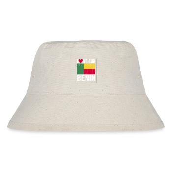 Benin Souvenir - Stanley/Stella recycelter Bucket Hat - Naturweiß - Vorne