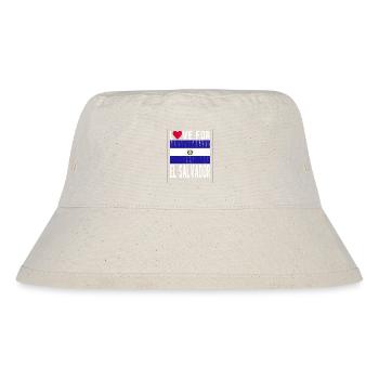 El Salvador Souvenir - Stanley/Stella Recycled Bucket Hat - natural - Front