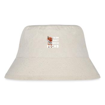 Ich bin halt eben ein Fuchs - Stanley/Stella recycelter Bucket Hat - Naturweiß - Vorne