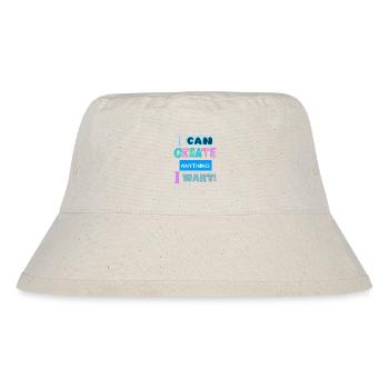 I can create anything I want - Stanley/Stella Recycled Bucket Hat - natural - Front