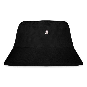 Retro Winter Snowman Head - Stanley/Stella Recycled Bucket Hat - black - Front