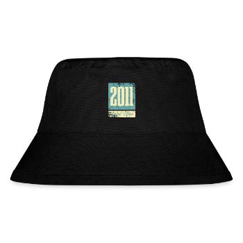 2011 Geboren Geburtstag Geburtsjahr - Stanley/Stella recycelter Bucket Hat - Schwarz - Vorne