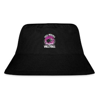 Volleyball - Stanley/Stella recycelter Bucket Hat - Schwarz - Vorne