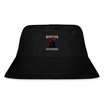 Beruflich schon immer was mit Menschen machen - Stanley/Stella recycelter Bucket Hat - Schwarz - Vorne