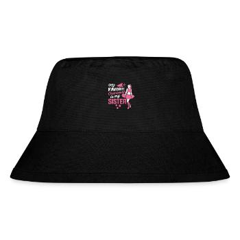 Mein Lieblings-Cheerleader ist meine Schwester - Stanley/Stella recycelter Bucket Hat - Schwarz - Vorne
