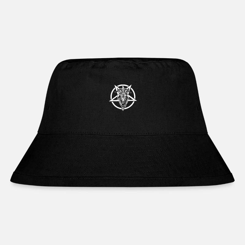 Satan Baphomet Devil Pentagram - Stanley/Stella Recycled Bucket Hat - black