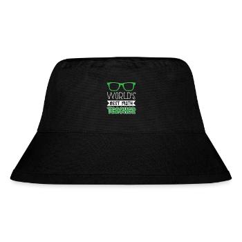 World's Best Math Teacher - Stanley/Stella Recycled Bucket Hat - black - Front